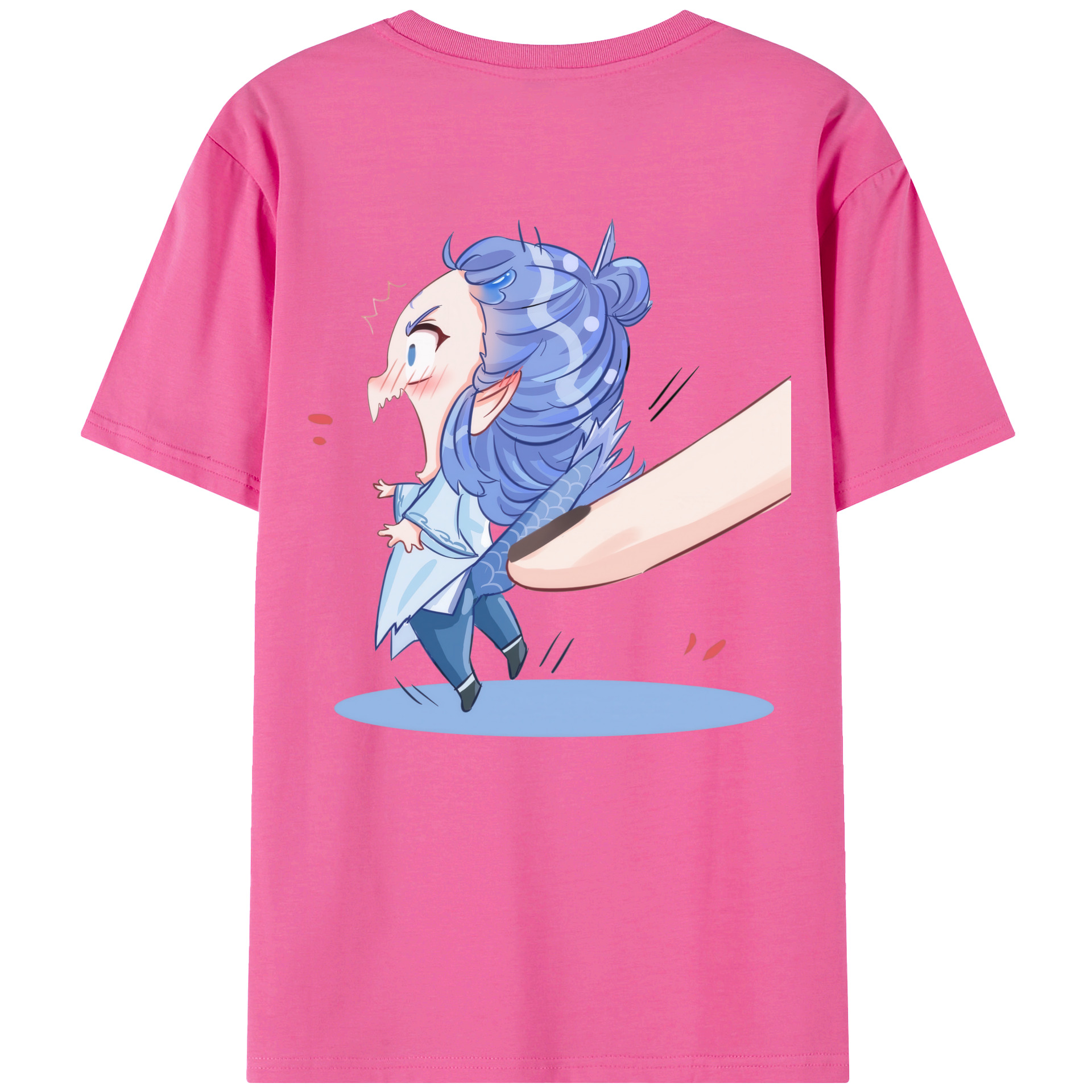 （画像用） Ne Zha 2 ナタ 魔童の大暴れ レディース半袖Tシャツ(バックプリント)